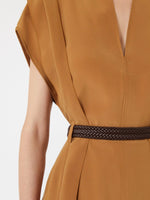 Cady blouse with flounce