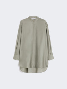 Oversized cotton satin shirt