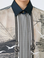max mara oversized printed silk shirt for women