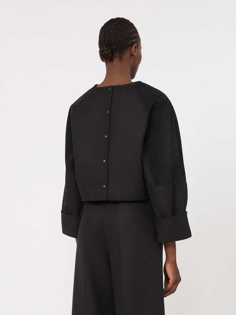 max mara wool flannel blouse
