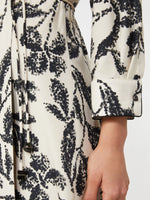 Printed poplin dress