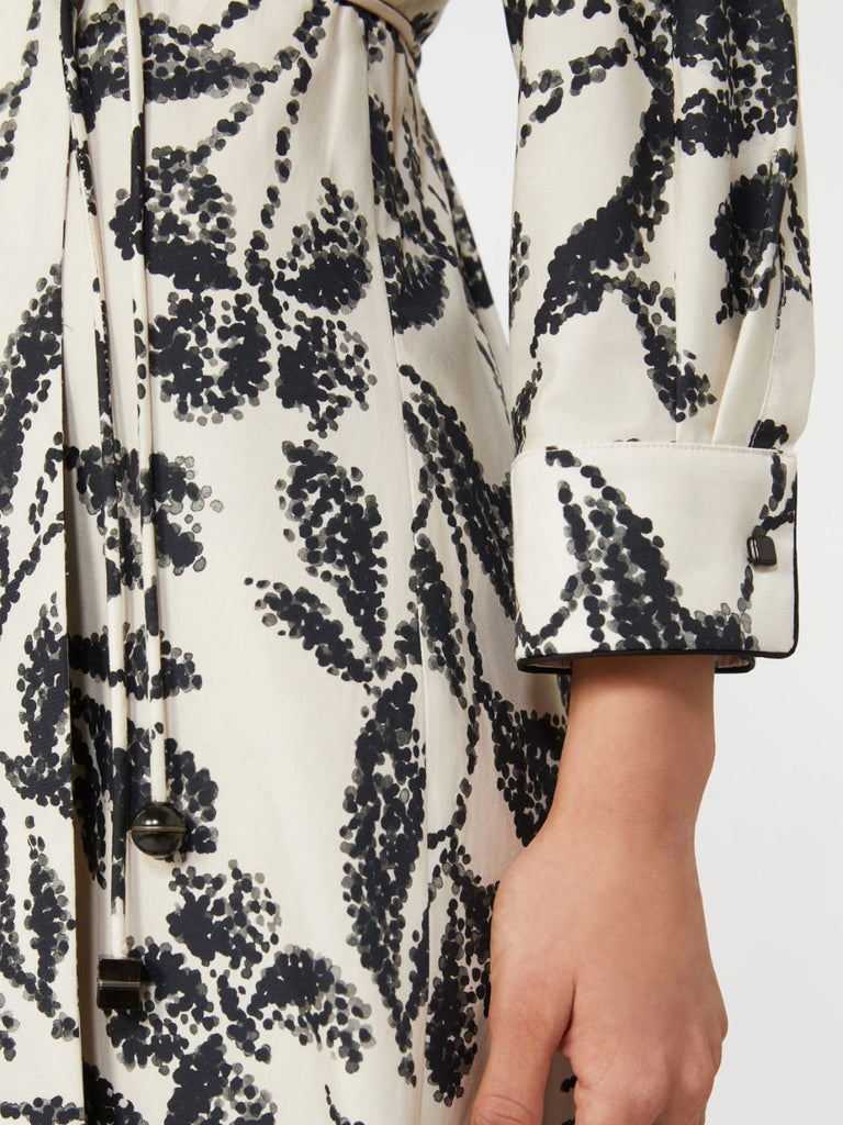 Printed poplin dress