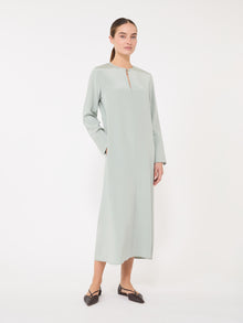 Stretch silk crepe de chine kaftan