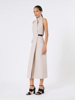 Wool And Cotton Canvas Dress for Women - Beige - Max Mara KSA