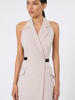 Wool And Cotton Canvas Dress for Women - Beige - Max Mara KSA