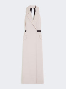 Wool And Cotton Canvas Dress for Women - Beige - Max Mara KSA