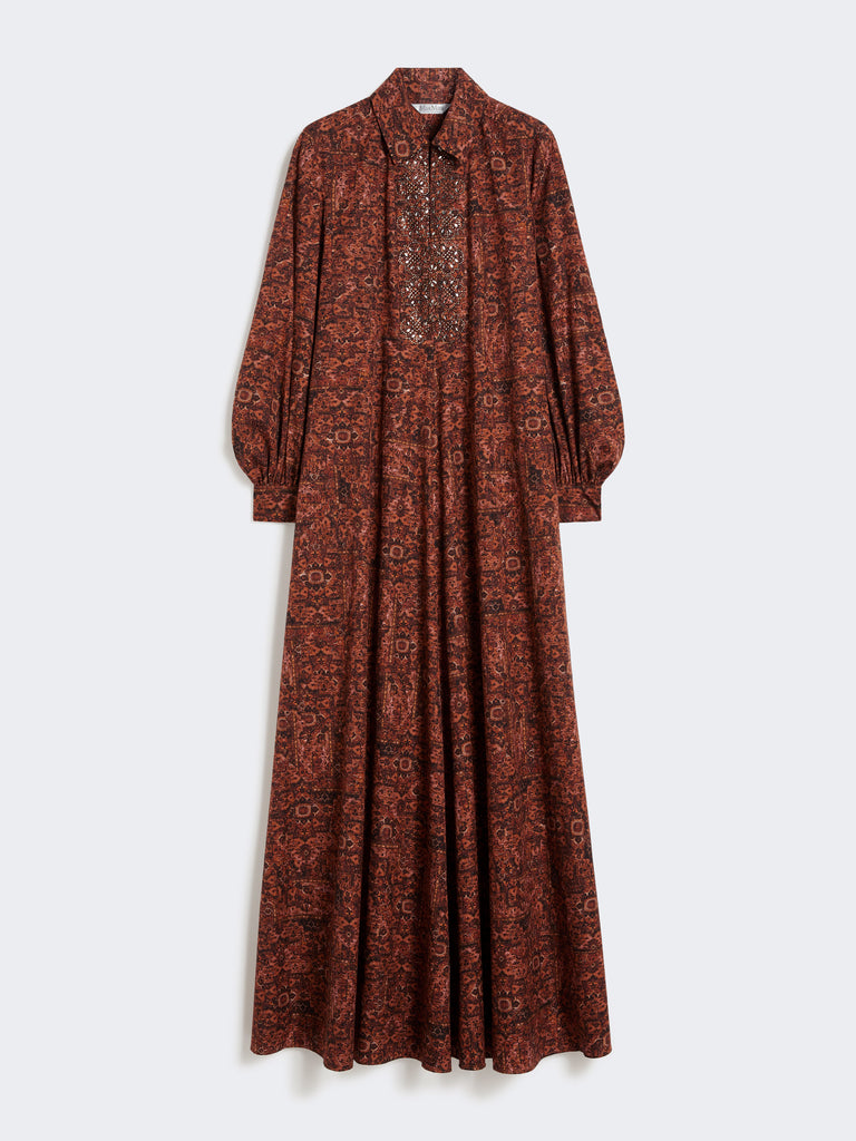 Printed cotton kaftan dress