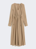 Washed silk canvas dress