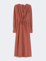 Washed silk canvas dress