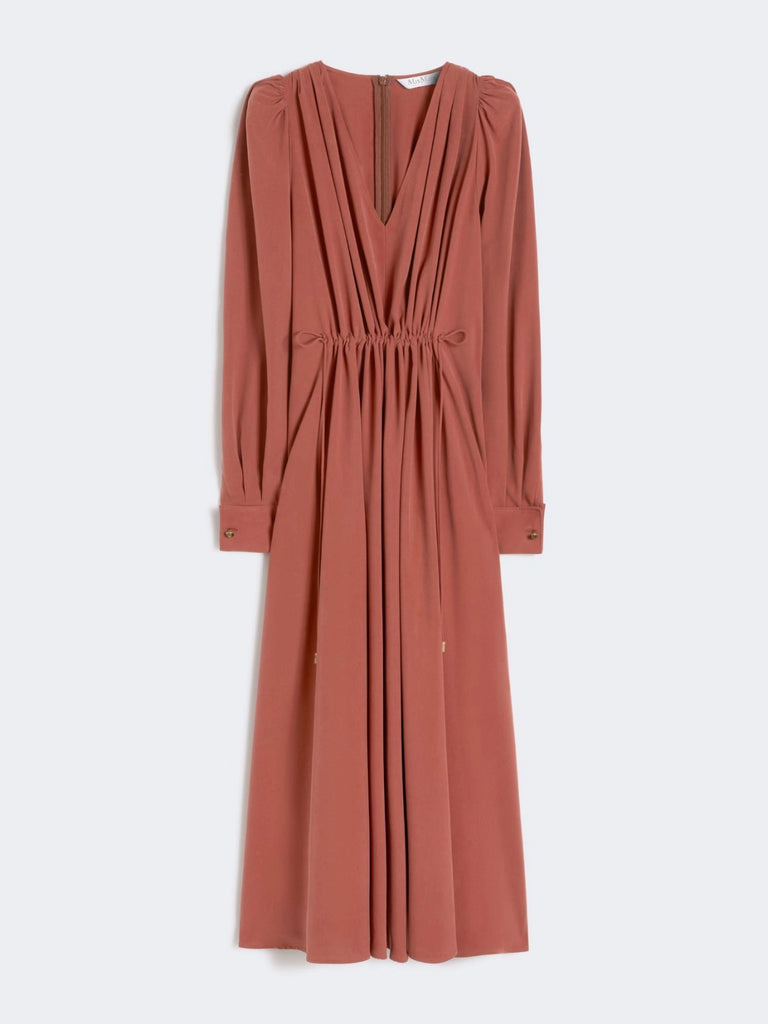 Washed silk canvas dress