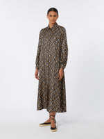 max mara printed silk twill shirt dress for women