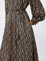 max mara printed silk twill shirt dress for women