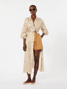 max mara printed silk twill shirt dress for women