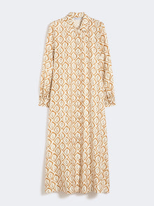 max mara printed silk twill shirt dress for women