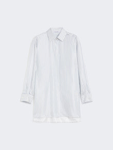 Short, printed-silk shirt dress