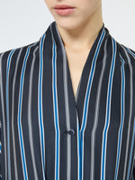 Printed Twill Shirt Dress for Women - Ultramarine - Max Mara KSA
