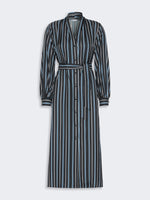 Printed Twill Shirt Dress for Women - Ultramarine - Max Mara KSA
