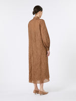 Silk canvas shirt dress