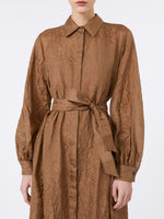 Silk canvas shirt dress