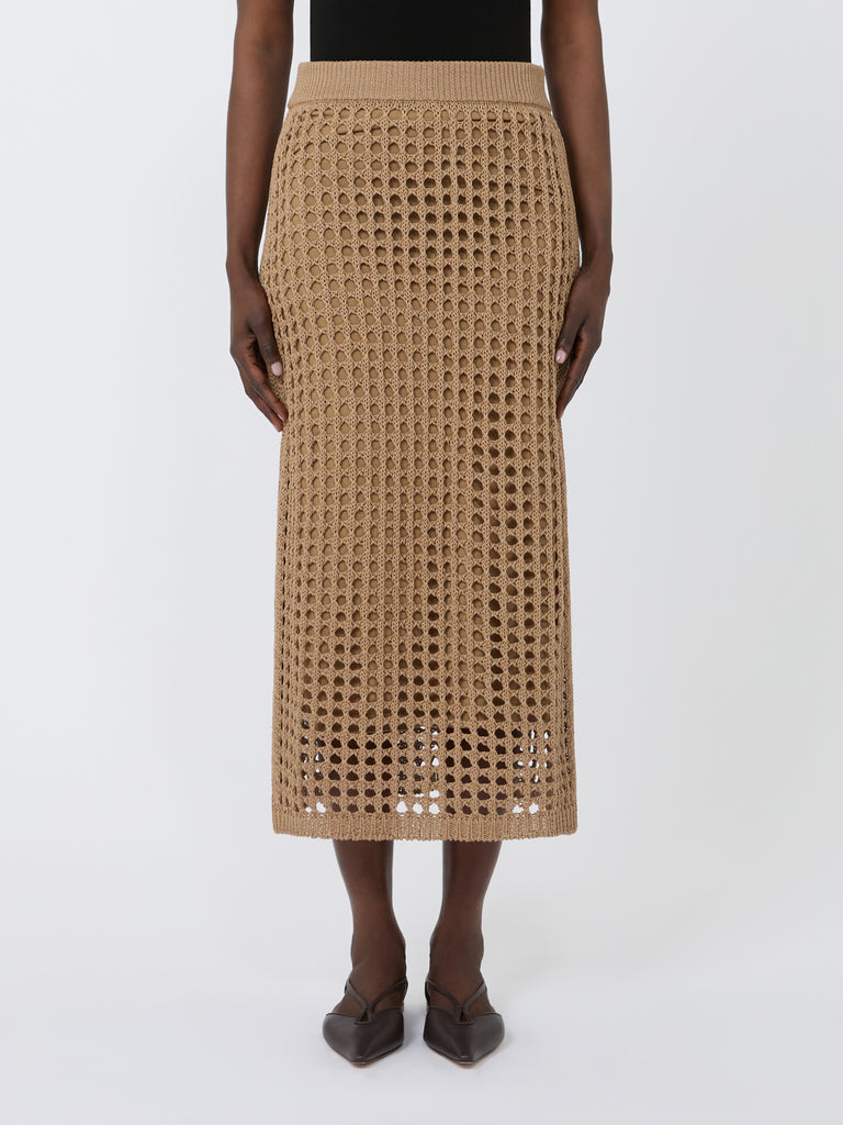max mara mesh cotton skirt