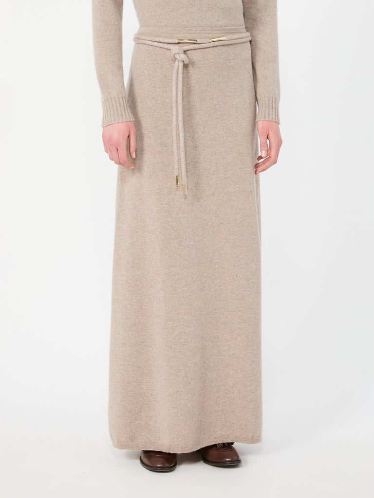 max mara long cashmere yarn skirt