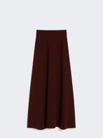 Wool and cashmere flared skirt