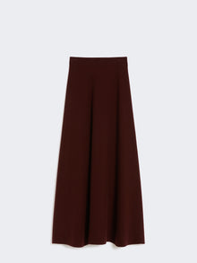 Wool and cashmere flared skirt