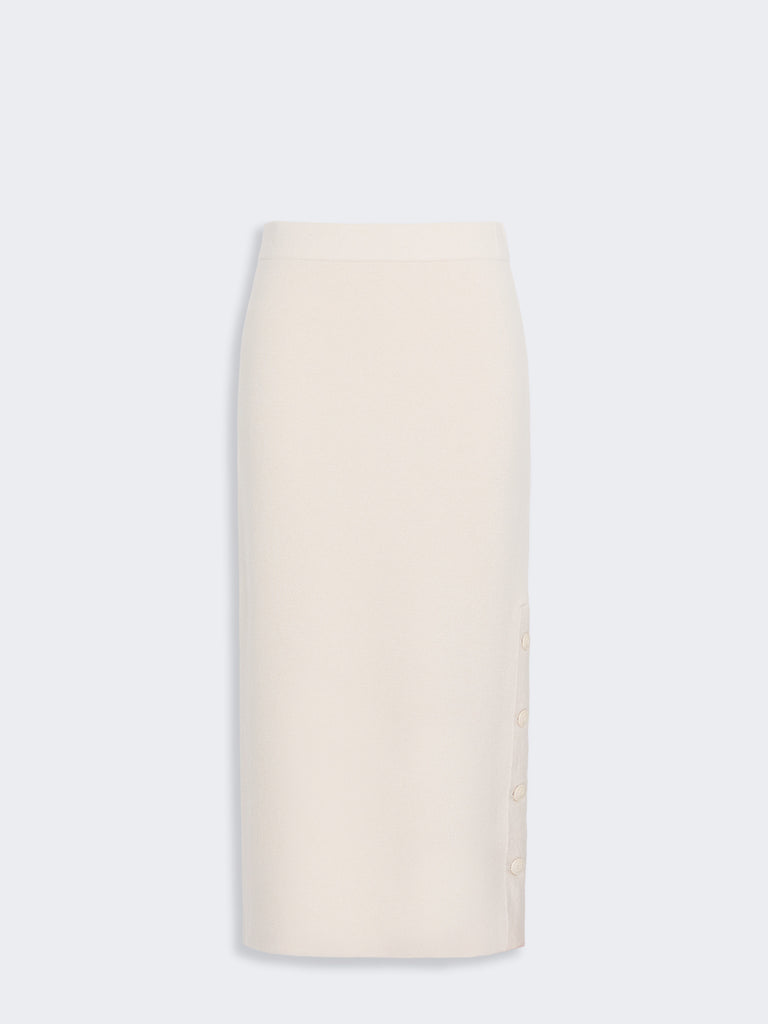 max mara wool and cashmere yarn pencil skirt