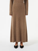 Stretch cashmere yarn skirt