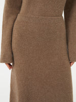 Stretch cashmere yarn skirt