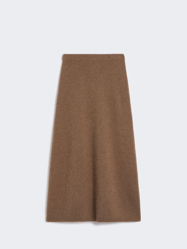 Stretch cashmere yarn skirt
