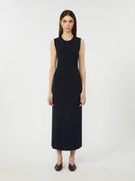 Viscose crêpe sheath dress