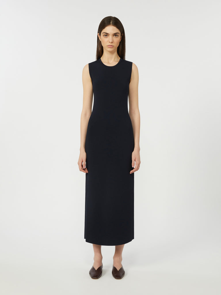 Viscose crêpe sheath dress