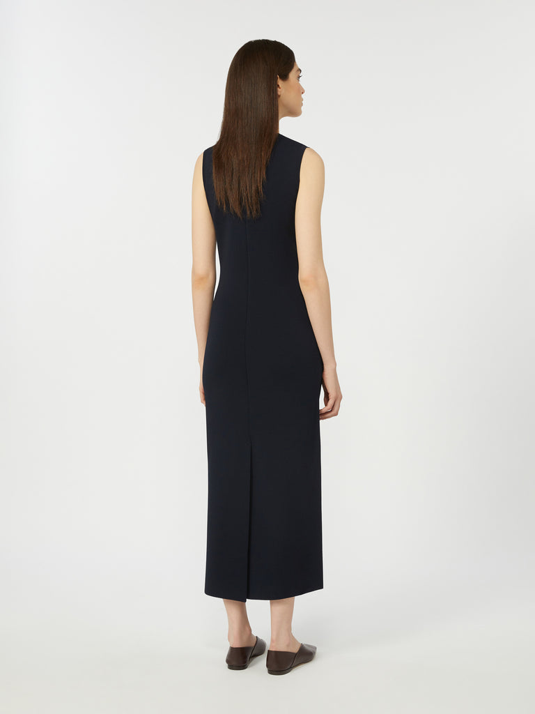 Viscose crêpe sheath dress