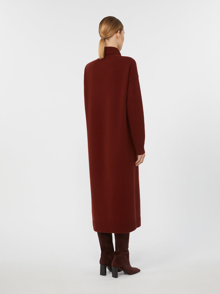 Cashmere turtleneck dress