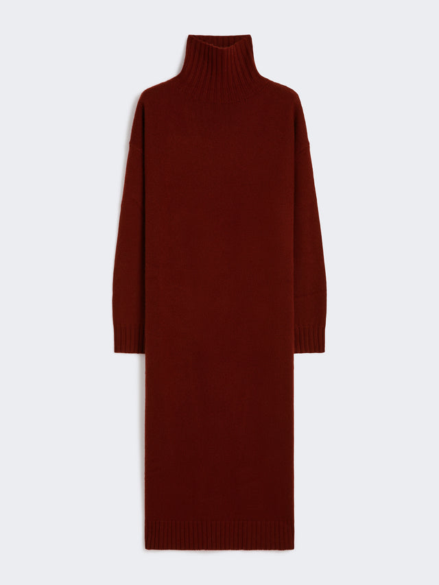 Cashmere turtleneck dress