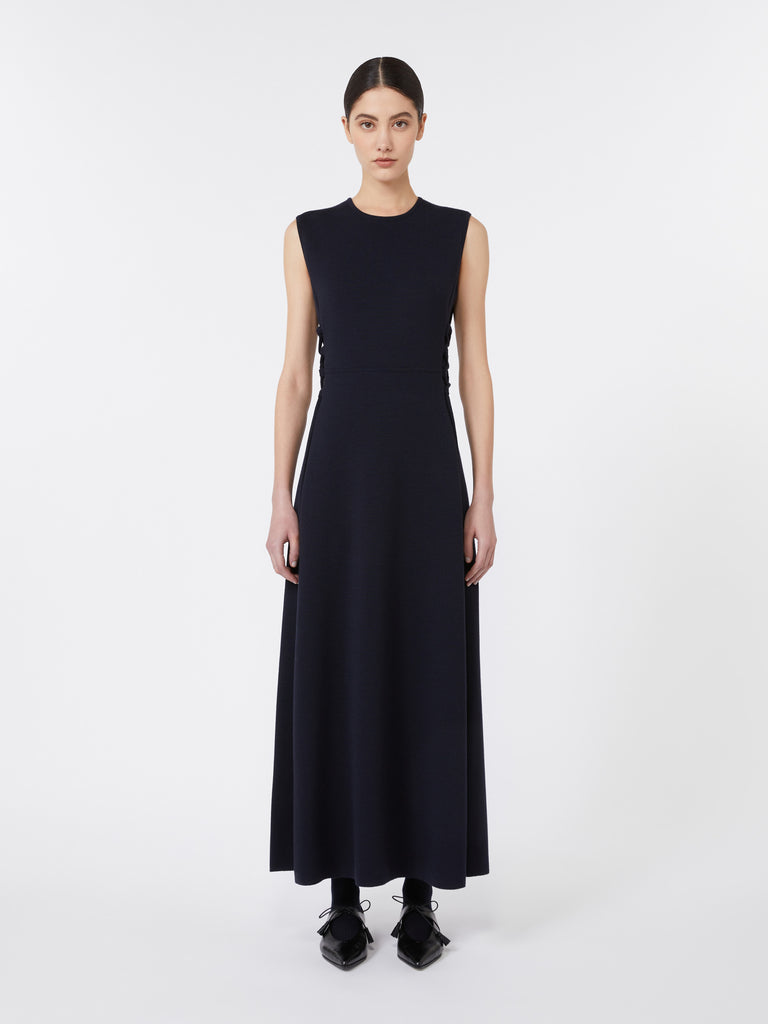 Sleeveless wool dress