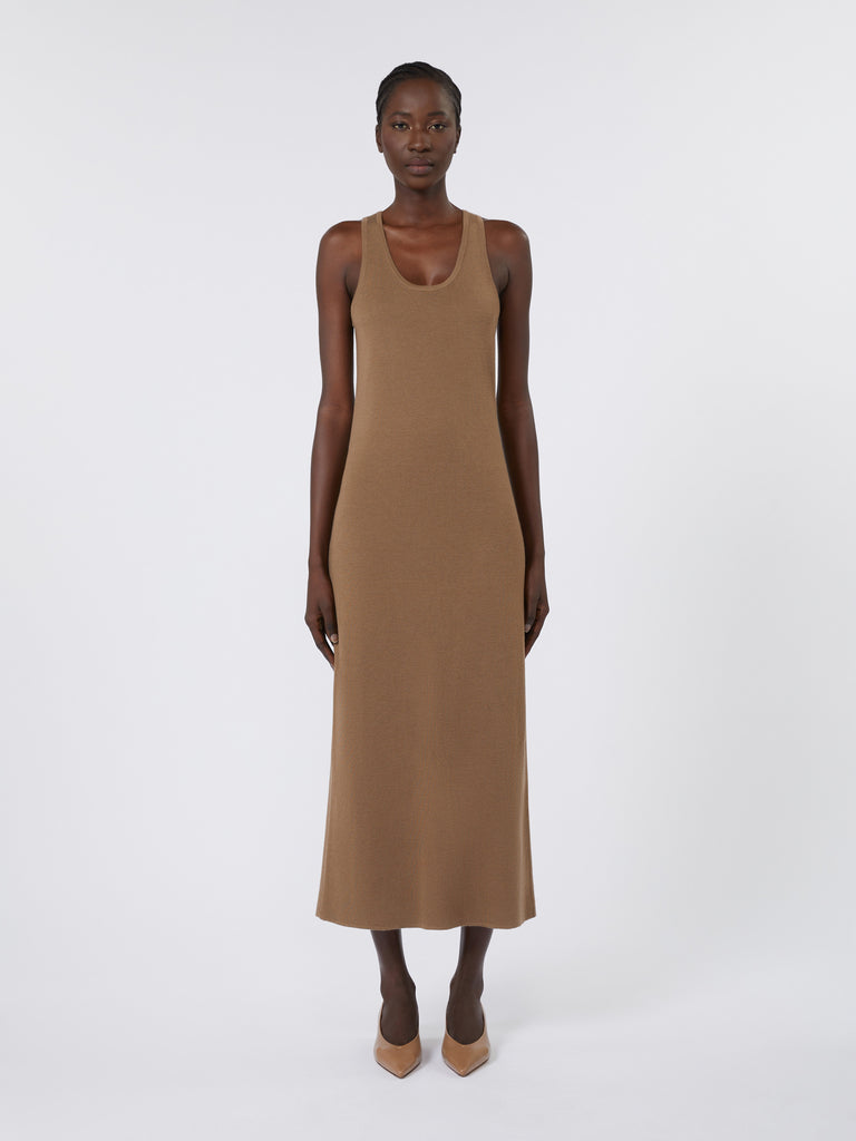 Slim-fit wool dress