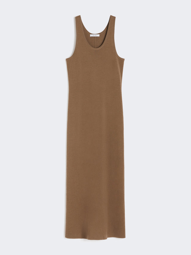 Slim-fit wool dress