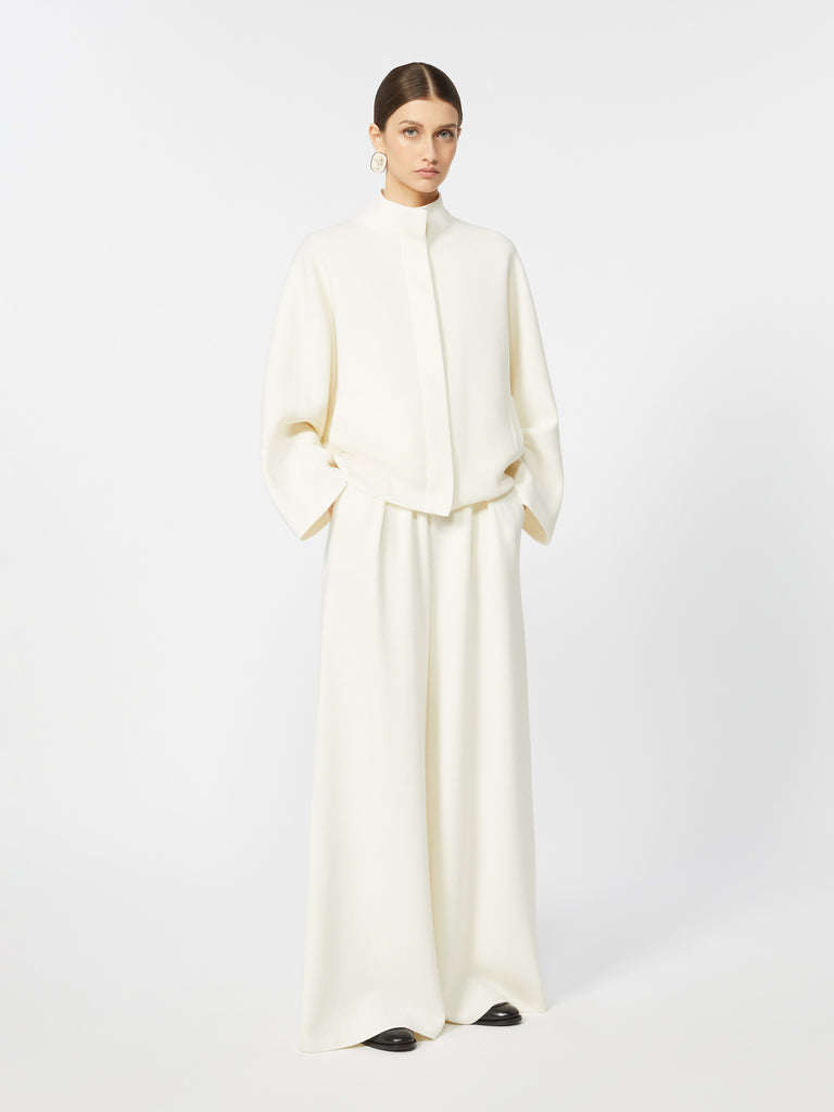 max mara wide-fit wool trousers