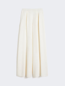 Wide-fit wool trousers