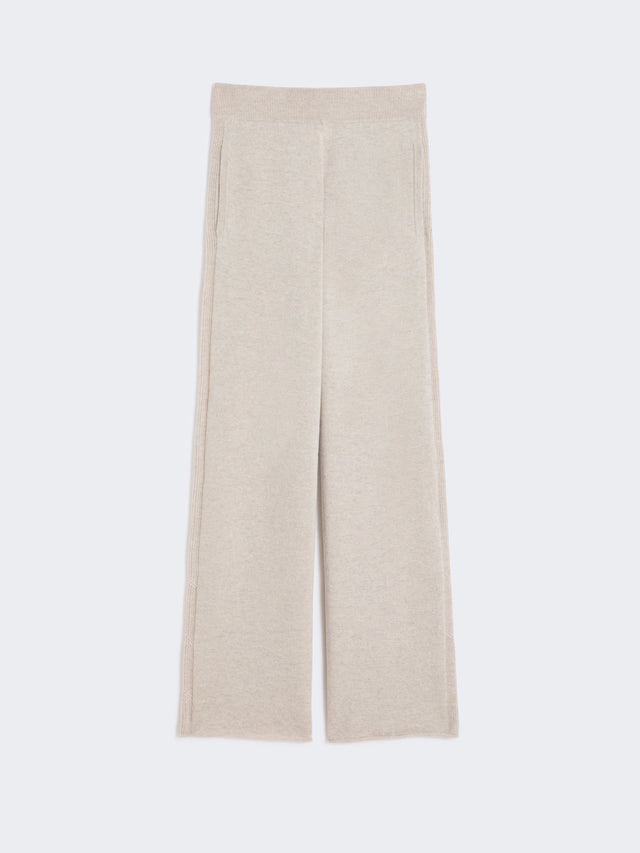 Cashmere yarn trousers