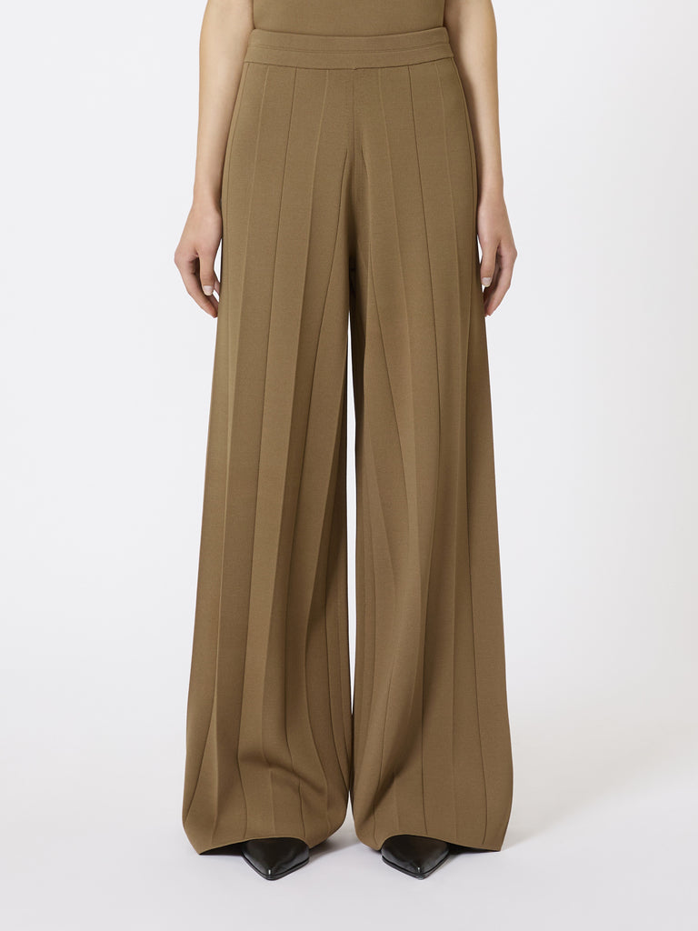 Viscose crêpe yarn trousers