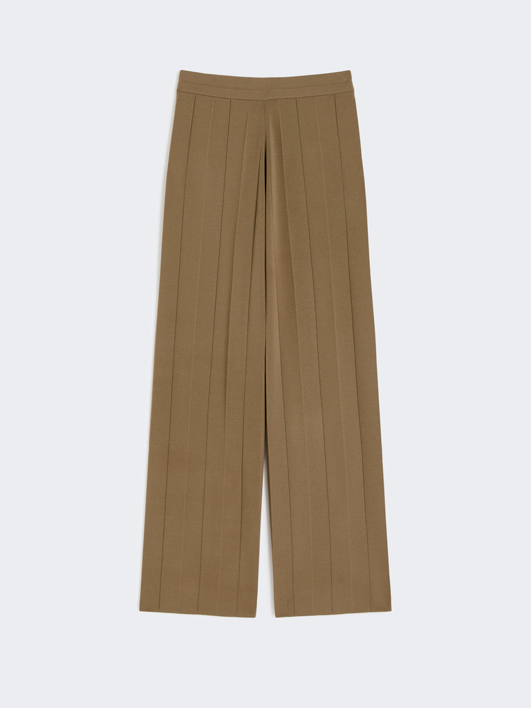 Viscose crêpe yarn trousers