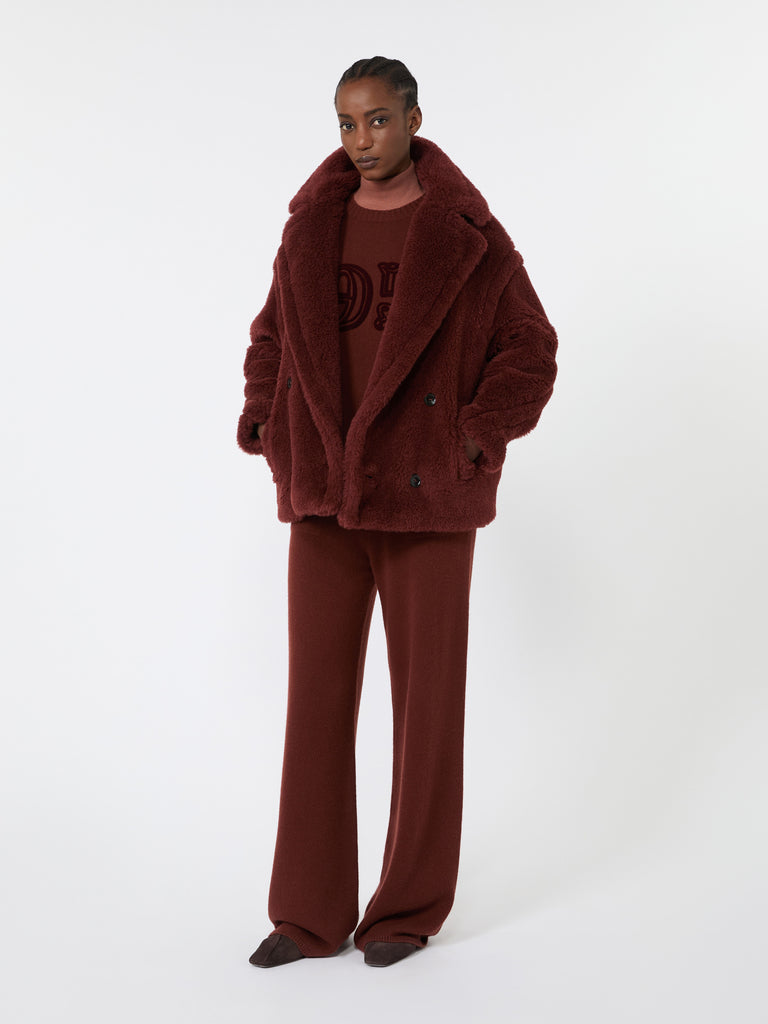 max mara بنطال بقصة واسعة من خيوط الكشمير