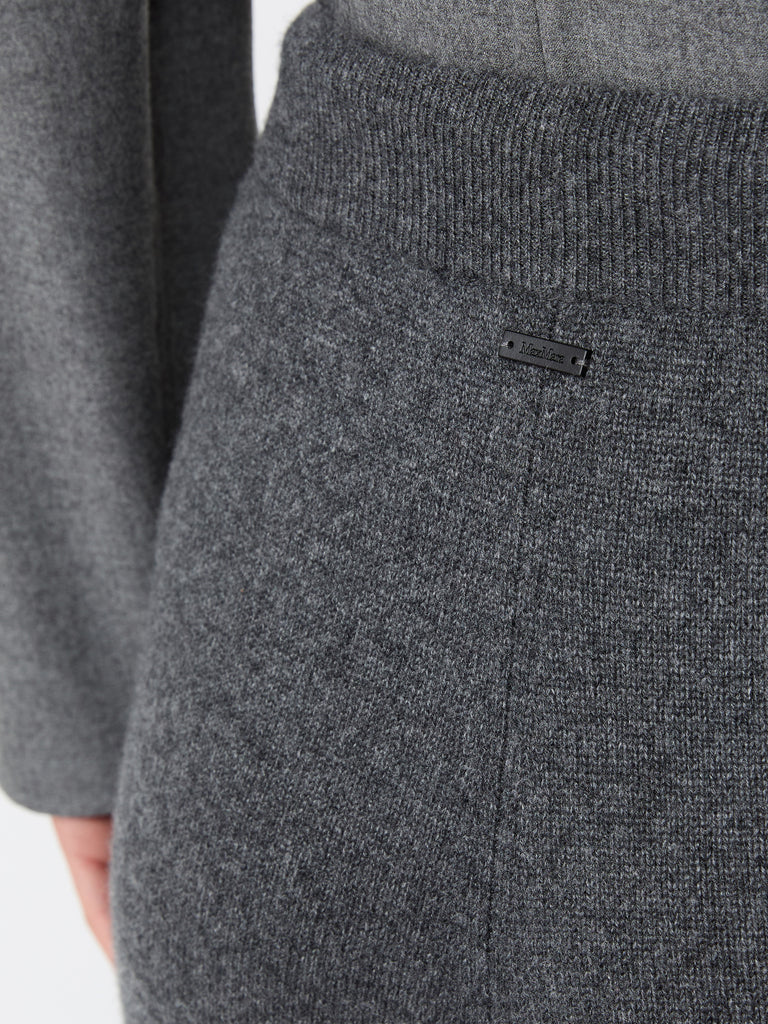 max mara wide cashmere yarn trousers