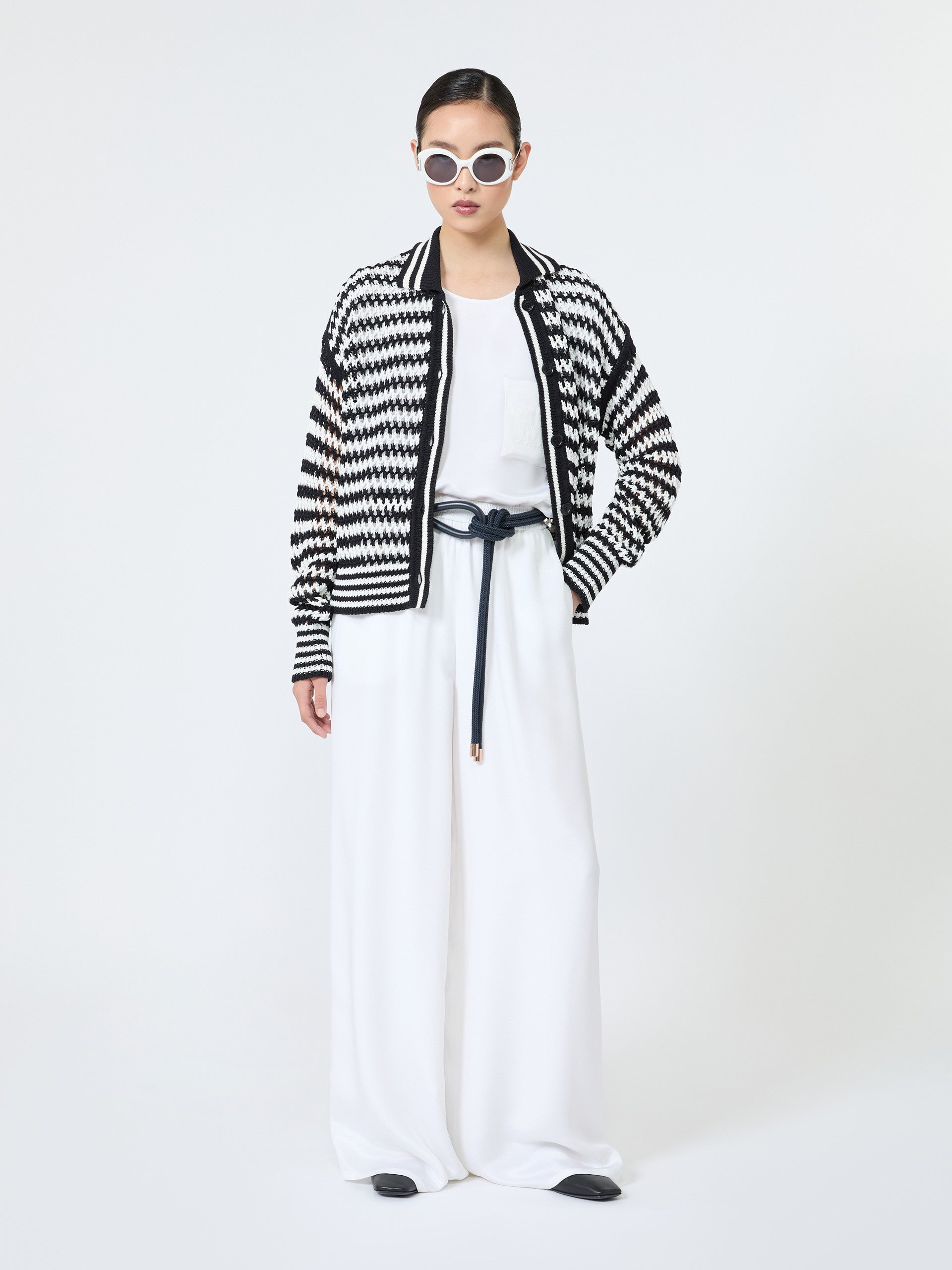 max mara cotton cordonnet cardigan for women