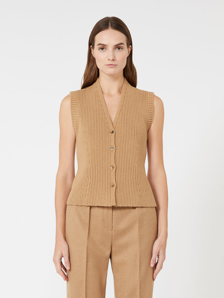 Wool and cashmere gilet