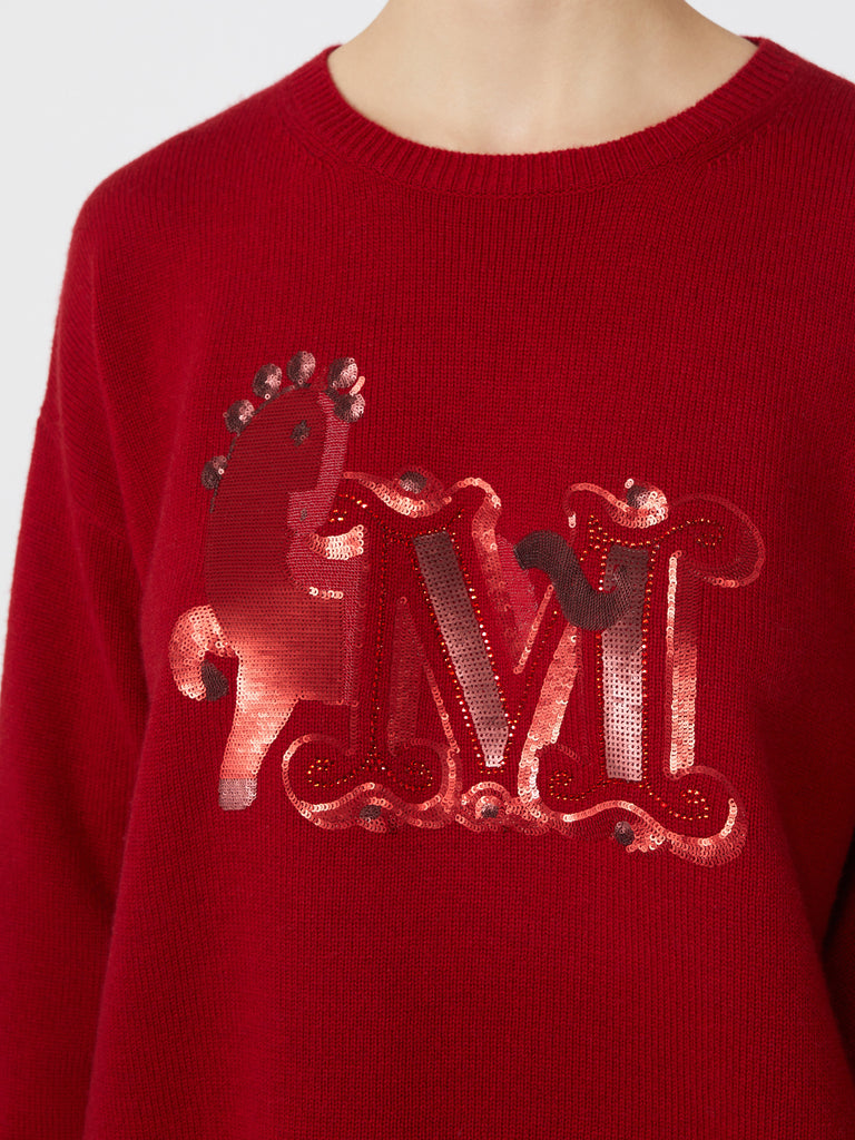 Oversized wool and cashmere sweater