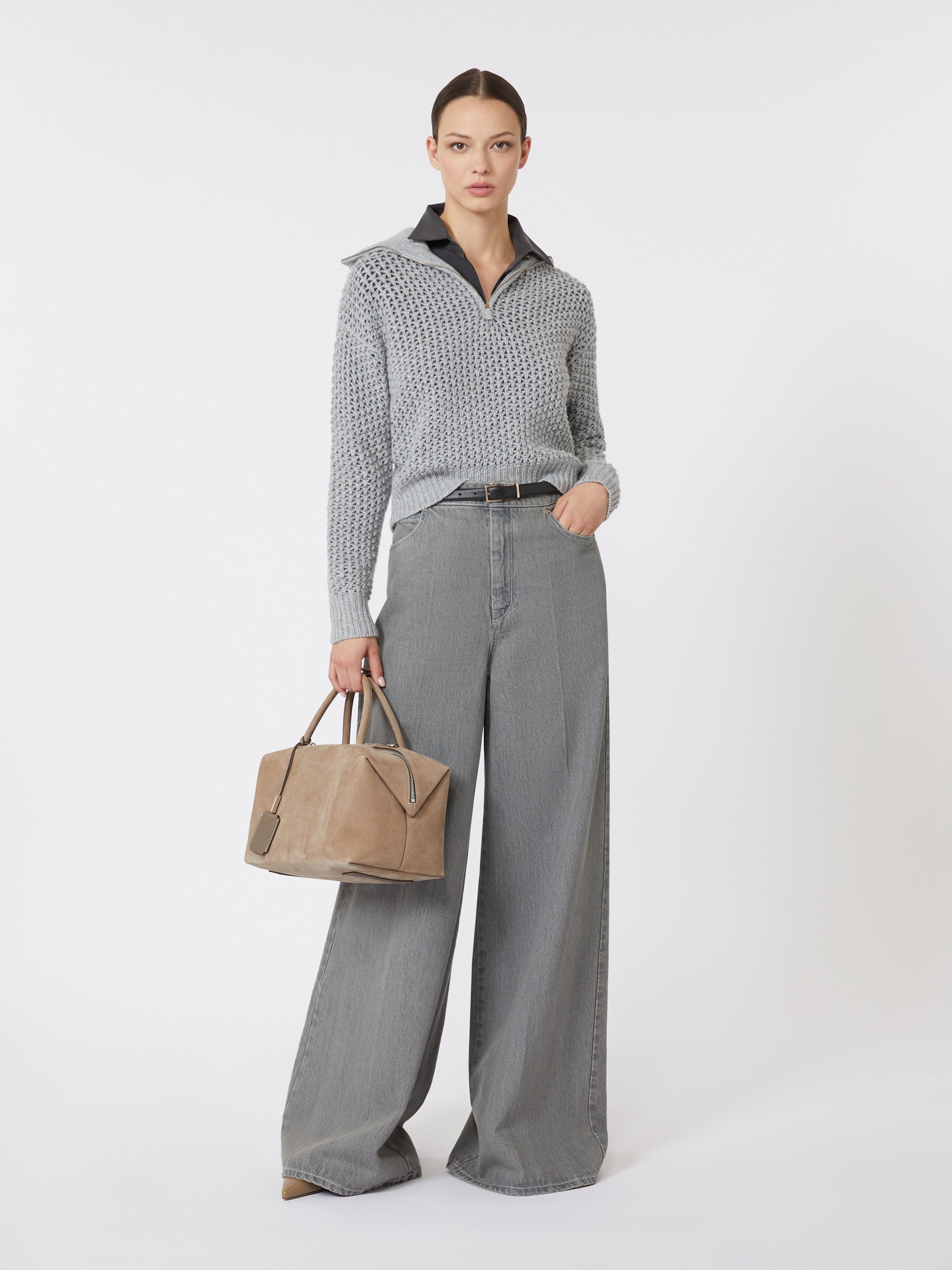 Wool, cashmere and lurex sweater